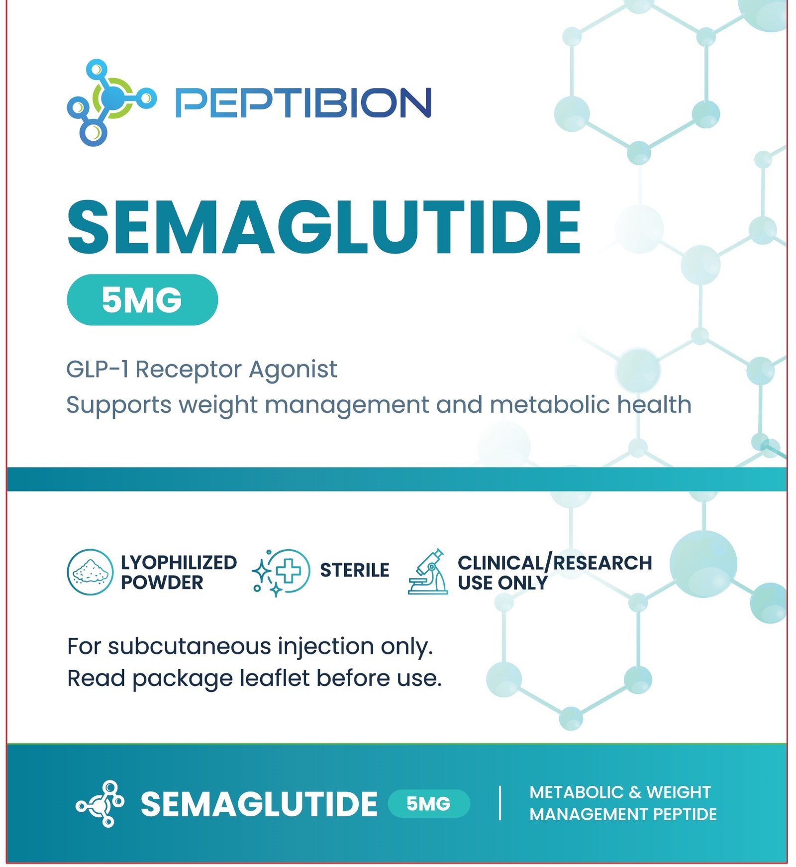 Semaglutide 5mg Vial Box